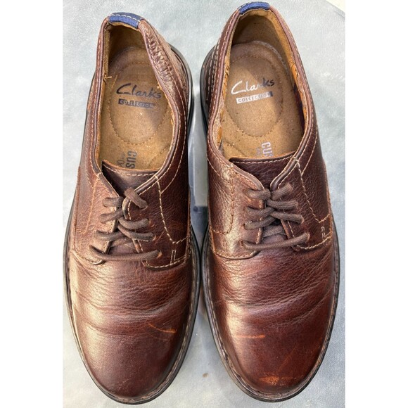 Clarks Collection Men\'s Comfort Casual Shoes Size 8 M Leather Brown